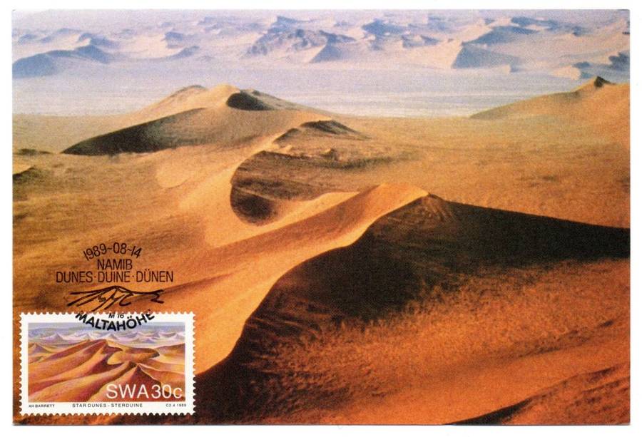1989 South-West Africa Namib Dunes Postcard #86- 89 Set