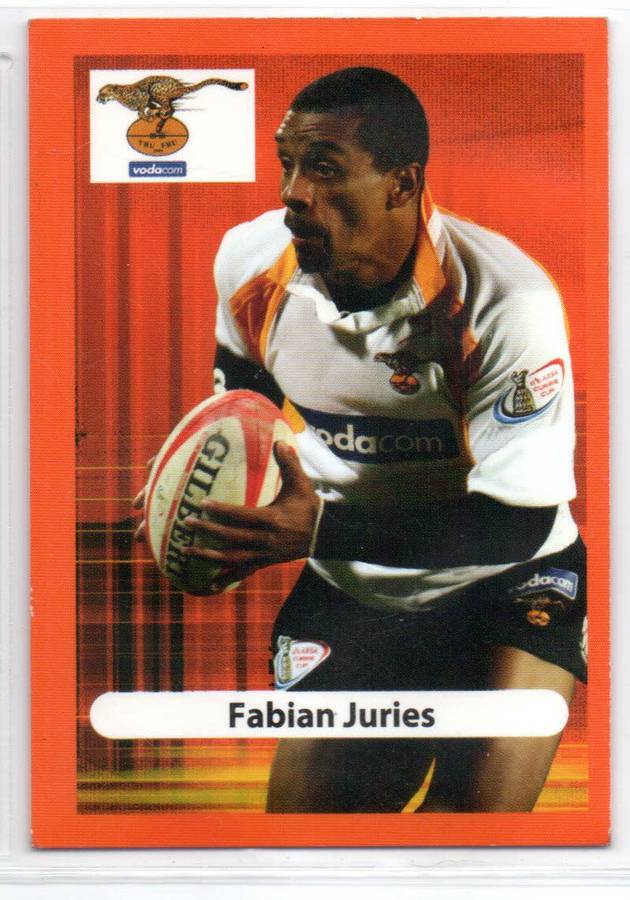 Big Ball Rugby Trading Cards 2009 Currie Cup Cheetahs - Fabian Juries