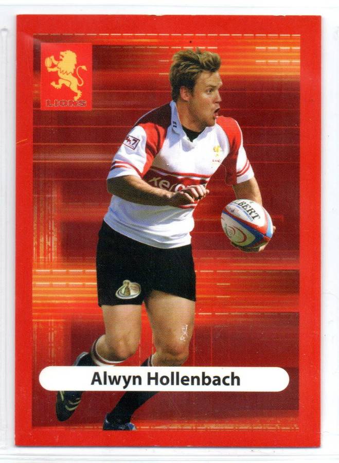 Big Ball Rugby Trading Cards 2009 Currie Cup Lions - Alwyn Hollenbach