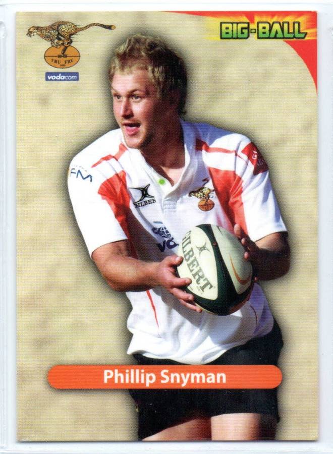 Big Ball Rugby Trading Cards 2010 Currie Cup Cheetas - Phillip Snyman