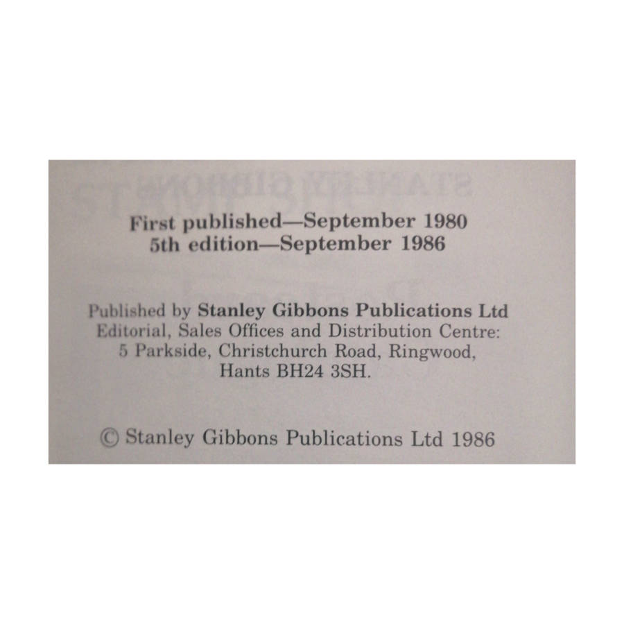 1987 Stanley Gibbons Postcard Catalogue Softcover