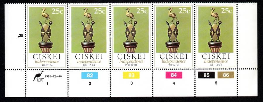 Ciskei 1981/12/04 Independent State Control Block Set