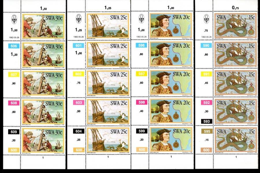 South-West Africa 1982/05/28 Discoveries of SWA Control Block Set
