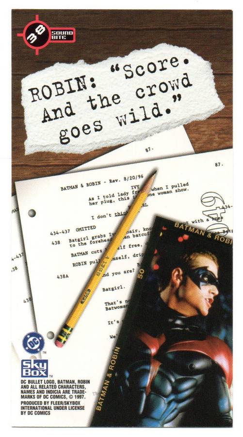 SkyBox Premium 1997 DC Batman & Robin - 38 Robin