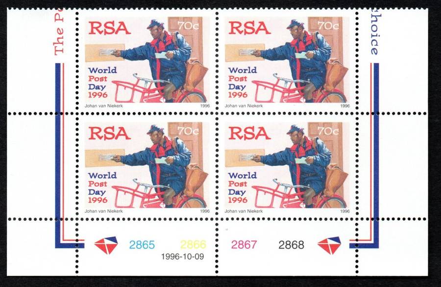 RSA 1996/10/06 World Post Day Control Blocks