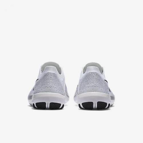 Nike Free Focus Flyknit 2 Women`s Running Shoes 880630-100 White/Wolf Grey/Black - Size 4.5