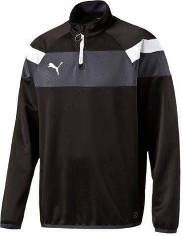 Men`s Puma Sweatshirt Spirit II 1/4 Zip Training Top Black 654657 - Size Extra Large