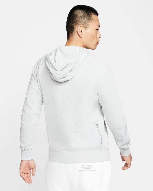 Men`s Nike Sportswear Full Zip Hoodie Grey CI9584-077 - Size Large