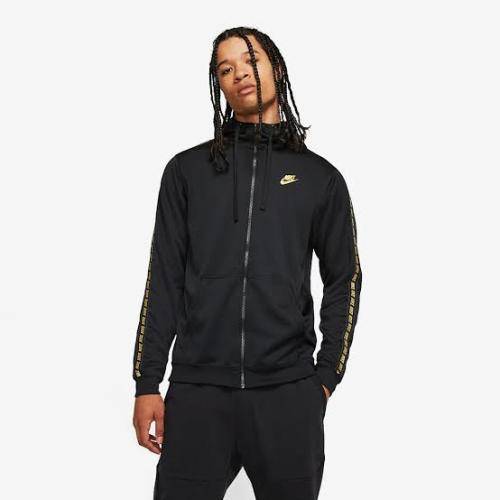 Men`s Nike NSW Repeat Hoodie Black AR4911-011 - Size Medium