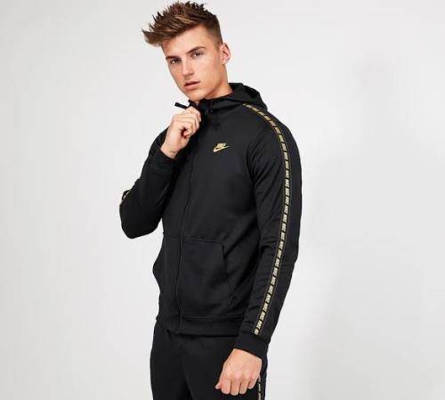 Men`s Nike NSW Repeat Hoodie Black AR4911-011 - Size Medium