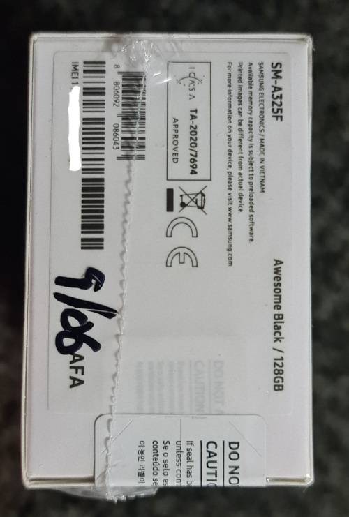 Brand New Sealed Samsung Galaxy A32 128GB Single SIM - Awesome Black