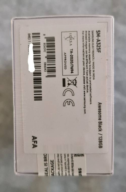 Brand New Sealed Samsung Galaxy A32 4G 128GB 2021 Single SIM - Awesome Black