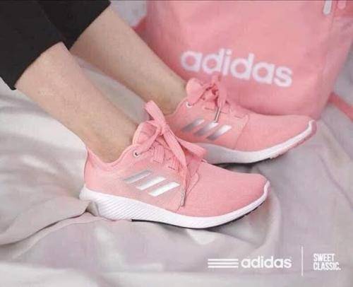 Women`s ADIDAS Edge Lux 3 Shoes Glow Pink/Silver Metallic/Cloud White EG1293 - Size 6