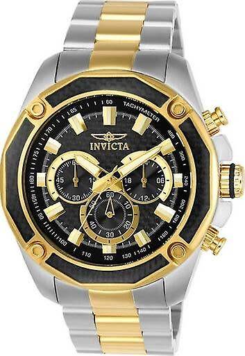 Invicta Men`s 22806 Aviator Two-Tone Black Carbon Fiber Dial 48MM Case Watch