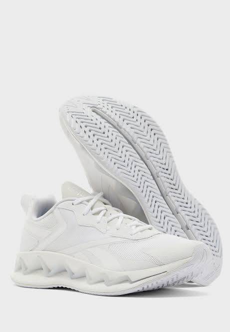REEBOK Unisex ZIG Elusion Energy Shoes White/Dynamic Blue/White FV3842 - Size 9