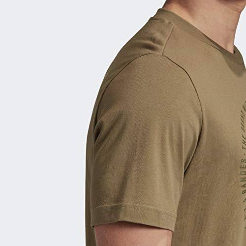 ADIDAS Men`s Universal Emblem Graphic Tee Cargo EW2871 - Size Large