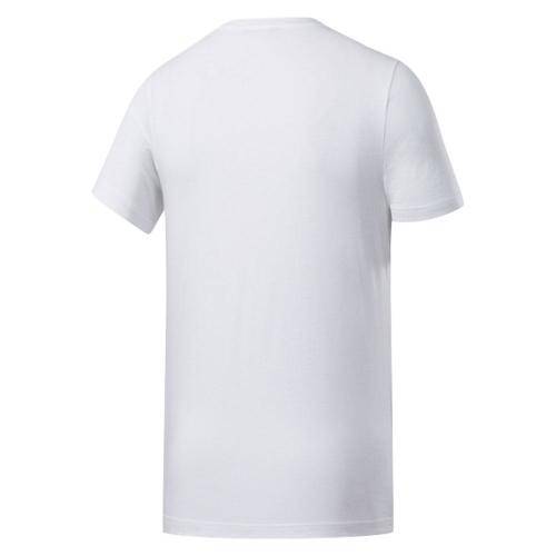 REEBOK Men`s Meet You There Short Sleeve Tee White EV5740 - Size Large