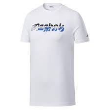 REEBOK Men`s Meet You There Short Sleeve Tee White EV5740 - Size Large