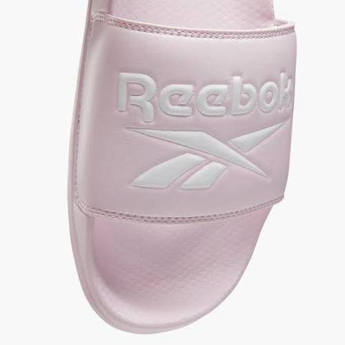 REEBOK Unisex Classic Slides Pixel Pink/White/White EH0415 - Size 10