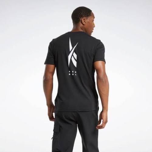 REEBOK Men`s Edgeworks Graphic Tee Black FS8563 - Size Medium