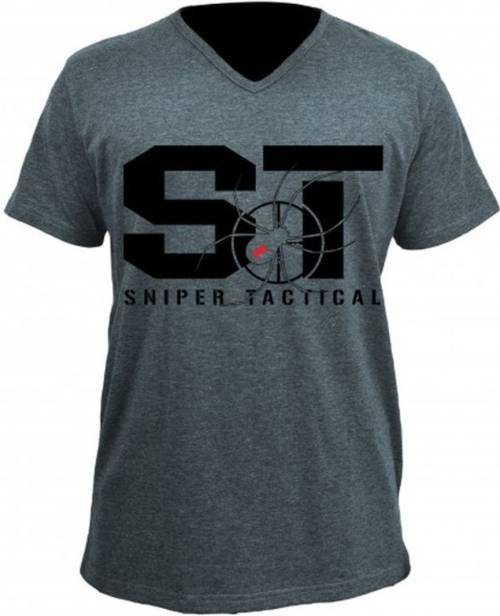 SNIPER AFRICA Tactical ST Regular Melange T-Shirt Denim - Size L