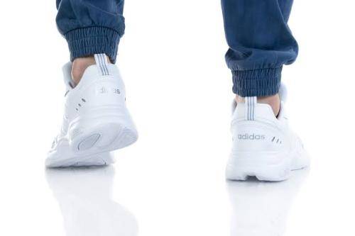 ADIDAS Men`s Strutter Shoes Cloud White/Cloud White/Matte Silver EG6214 - Size 10