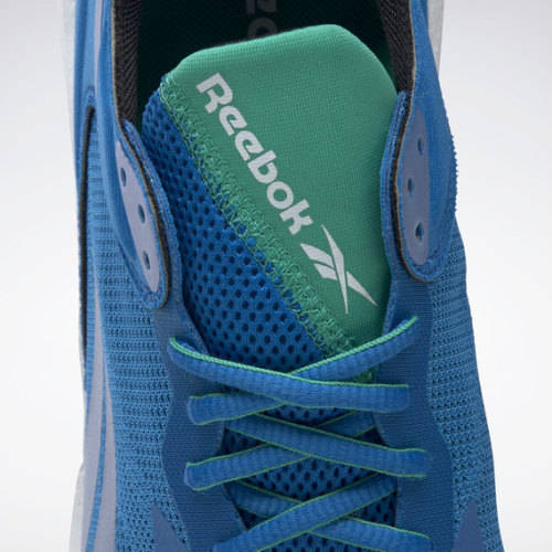 REEBOK Men`s Floatride Energy Symmetros Shoes Dynamic Blue/Horizon Blue/Court Green FU8045 - Size 10