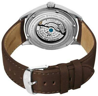 *Retail R10610*  STUHRLING Men`s Prestige 171B3 331K2 Swiss Adamant Auto Date Brown Strap Watch