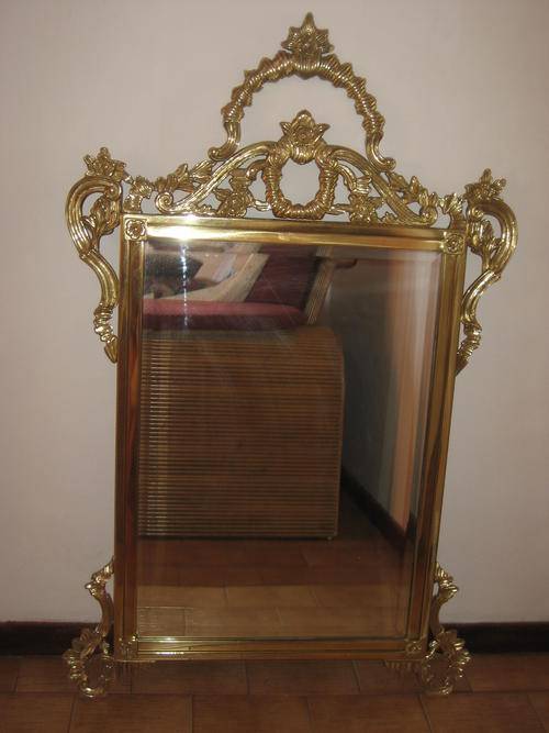 Handmade solid brass mirror
