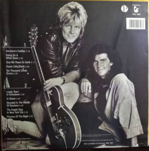 Modern Talking  In The Middle Of Nowhere - The 4th Album -  Principal Records  RSL 1027 (VG)(NM