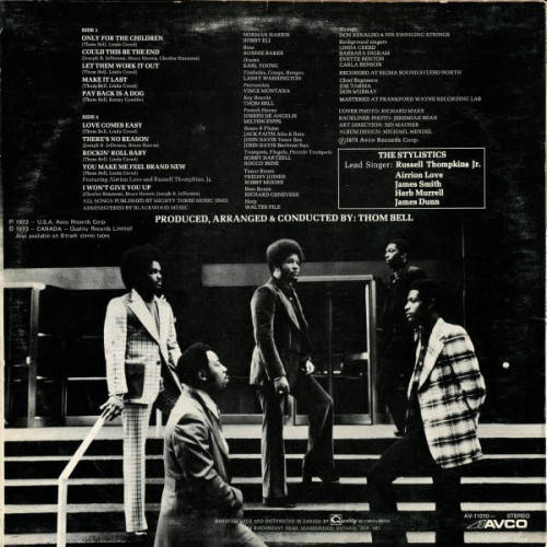 The Stylistics  Rockin` Roll Baby -  Avco  AV-11010 - (NM) (VG) LP