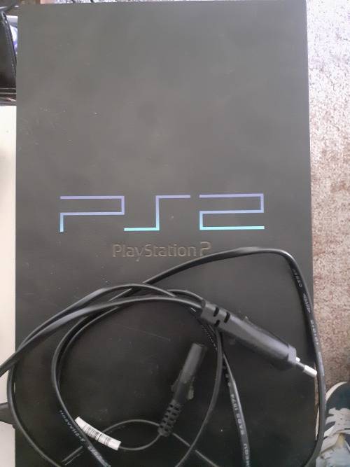 PS2 Console and power cabel.    ***Read Description***