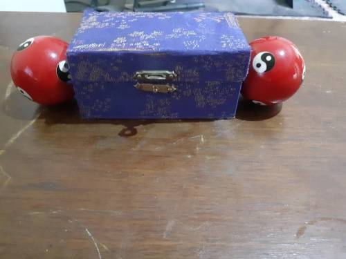 Chinese Health Ball Daily Exercise Stress Relief Handball Therapy Massager Balls