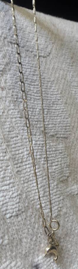 LADIES 9CT GOLD ANKLE BRACELET WITH DOLPHYN