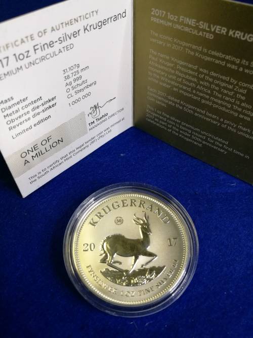 KRUGER RAND FINE 1 OZ SILVER