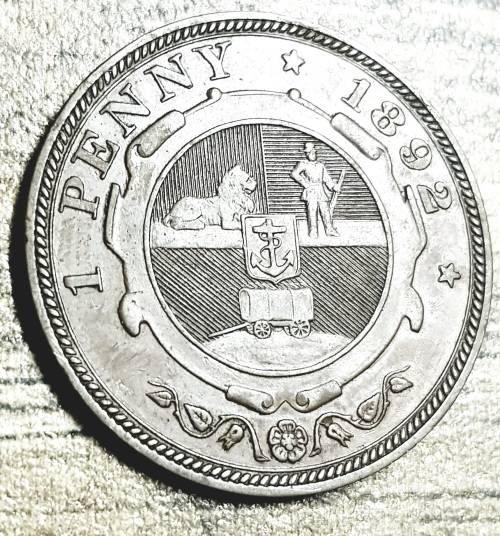 1892 ZAR PENNY *BN*