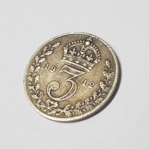 BRITISH 1912 THREEPENCE COIN