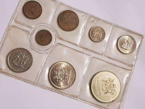 SOUTH AFRICAN UNCIRCULATED COIN SET,1974