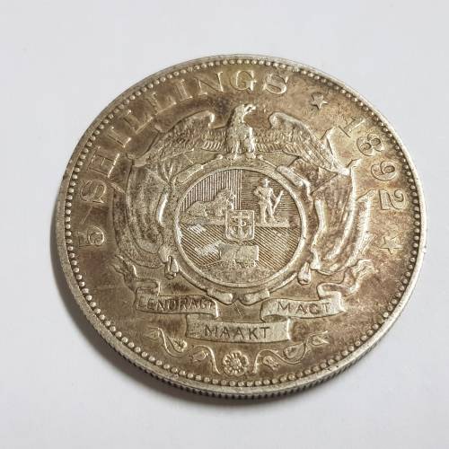 SOUTH AFRICAN 5 SHILLINGS,1892