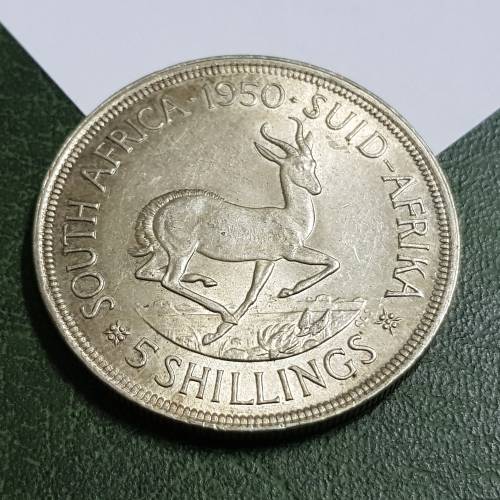 SOUTH AFRICAN 1950 5 SHILLING