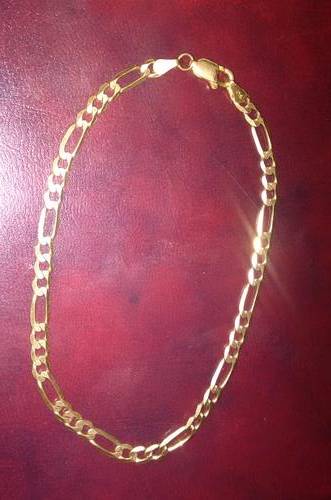 9CT GOLD BRACELET 21CM