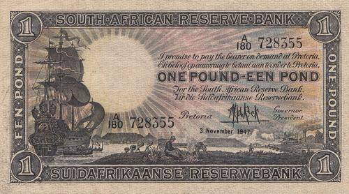 UNCIRCULATED ONE POUND BANK NOTE 3 NOV 1947 AMAIZING