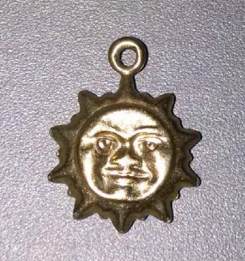 9CT GOLD SUN CHARM FOR BRACELET