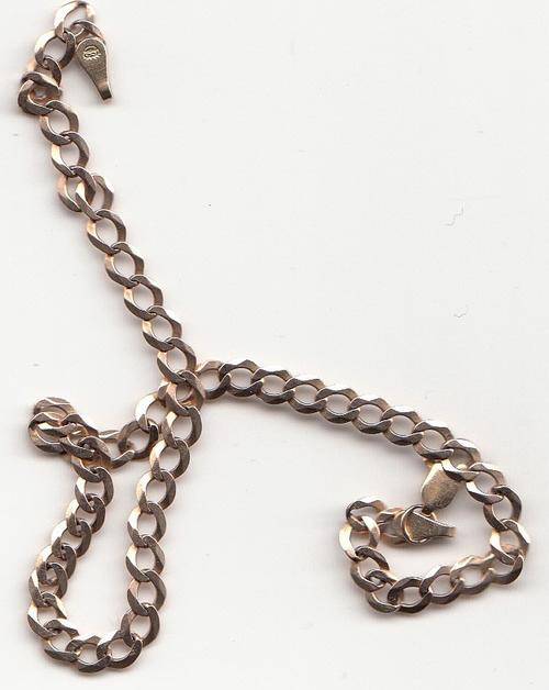 9CT GOLD MENS BRACELET 3.3MMWIDTH