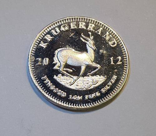 KRUGER RAND 10TH OZ PURE SILVER - 2012 -