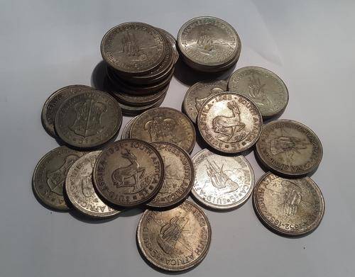 LOT SALE - 5 SHILLINGS 1951-1964 32 COINS BID PER ONE!