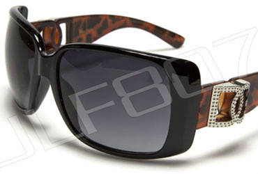DG Oversized Animal Print Sunglasses Black