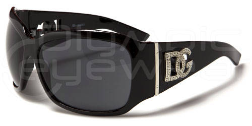 Oversized Womens DG Sunglasses Black Brand New