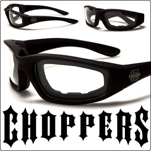 Choppers Biker Sunglasses Motorcycle Goggles Clear Lens