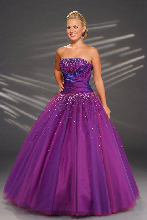 Purple Matric Farewell /  Party Gown Evening Dress Size 8